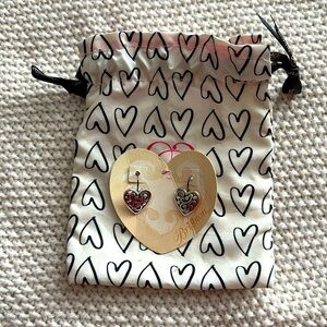 New in bag, Brighton Contempo lever back heart earrings